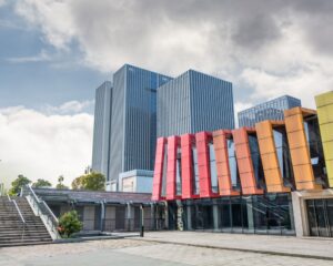 Modern commercial office building for lease