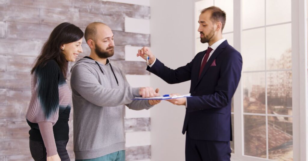 Real estate agents in San Jose helping clients buy home