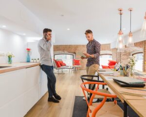 Modern model home interior built by Manteca builders